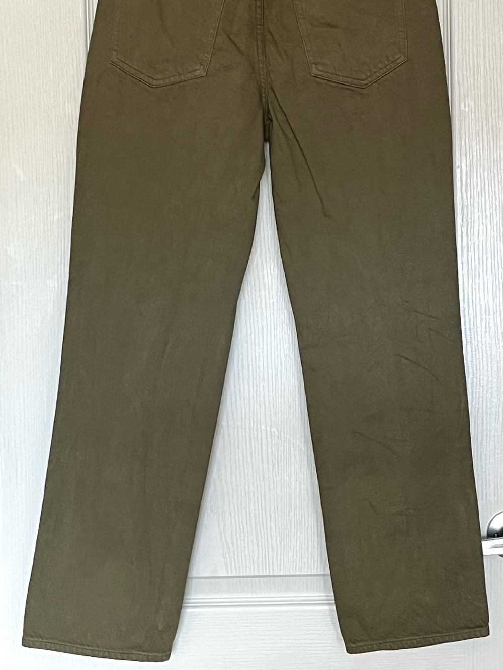 Aritzia Denim Forum The Joni High Rise Loose Jeans Olive Green Size 26 Organic - Picture 15 of 15